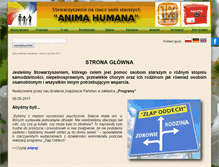 Tablet Screenshot of anima-humana.com